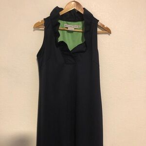 Gretchen Scott Designs Blue Dress with Green Accent
